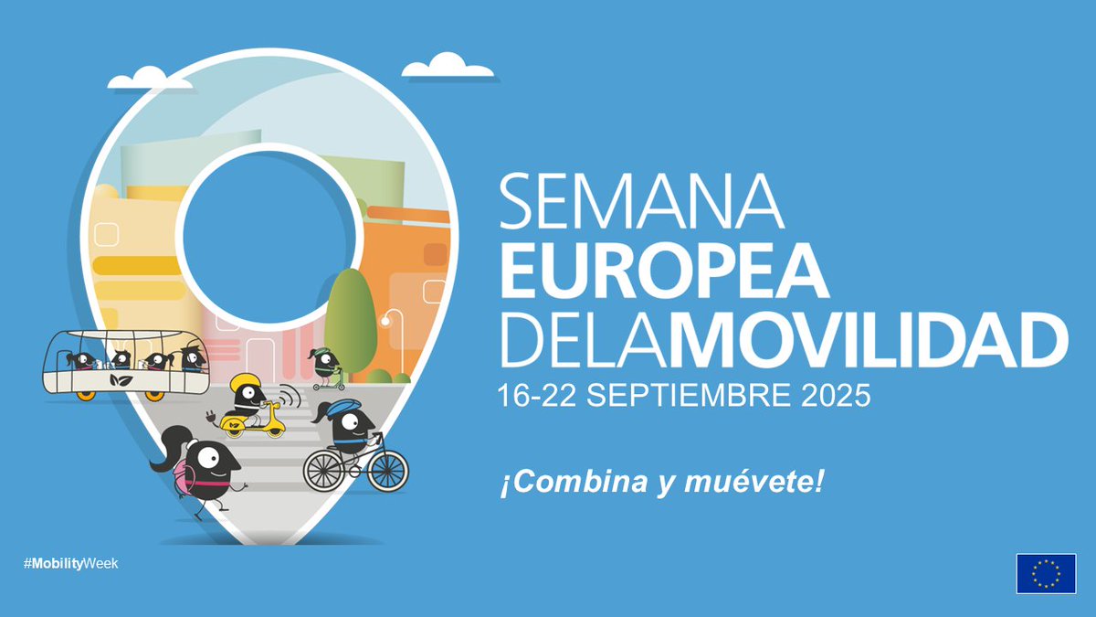Semana 🇪🇺Europea de la Movilidad (1⃣6⃣- 2⃣2⃣ Septiembre de 2⃣0⃣2⃣5⃣) con el lema ¡Combina y muévete!🚴🚶‍♀️🏃
#SaludPúblicaAndalucía <a href="/saludand/">Consejería de Sanidad, Presidencia y Emergencias</a>
<a href="/AndaluciaRELAS/">RELAS - Red Local de Acción en Salud de Andalucía</a> <a href="/EASPsalud/">Escuela Andaluza SP</a> #andaluciasaludable
<a href="/mobilityweek/">EUROPEAN MOBILITY WEEK</a> <a href="/transportesgob/">Ministerio Transportes y Movilidad Sostenible</a> <a href="/ventanafamilia/">Ventana Abierta a la Familia</a> <a href="/enbuenaedad/">EnBuenaEdad</a> <a href="/CDOIA/">Observatorio Infancia y Adolescencia Andalucía</a> 
➡️miguiadesalud.es/es/semana-euro…