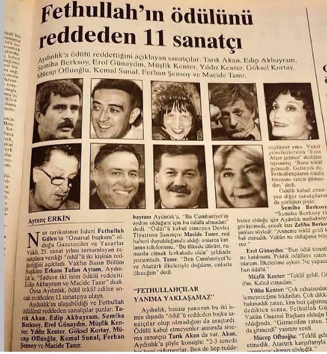 FETÖ’nün zokasına gelmeyen sanatçılara selam olsun! #TarıkAkan