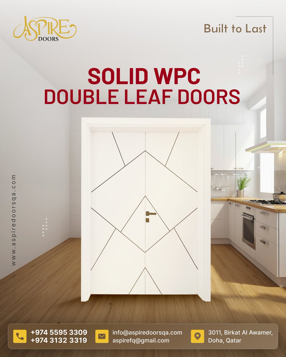 DoorsAspir2260's tweet image. 🚪Built to Last. Designed to Impress.

📱: +97455953309, 
🌐: aspiredoorsqa.com
📧: info@aspiredoorsqa.com

#WPCDoors #SolidDoors #DoubleLeafDoors #BuiltToLast #ModernInteriors #DurableDesign #EcoFriendlyLiving #HomeImprovement #StylishEntrances