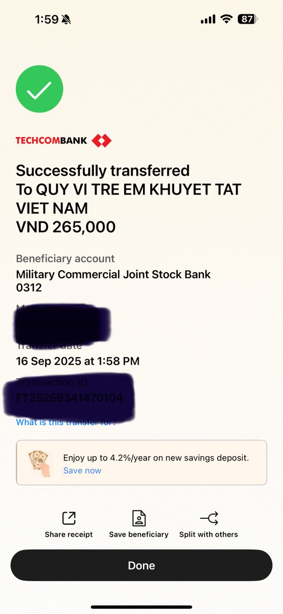 zozovp's tweet image. Helped a Korean couple at the airport when their card was declined. Paid $10 for their meal, didn’t expect anything back.

Days later, he sent me $20.
I donated the extra $10 to charity.
Small kindness → bigger kindness. That’s how the world gets better. 🌏✨