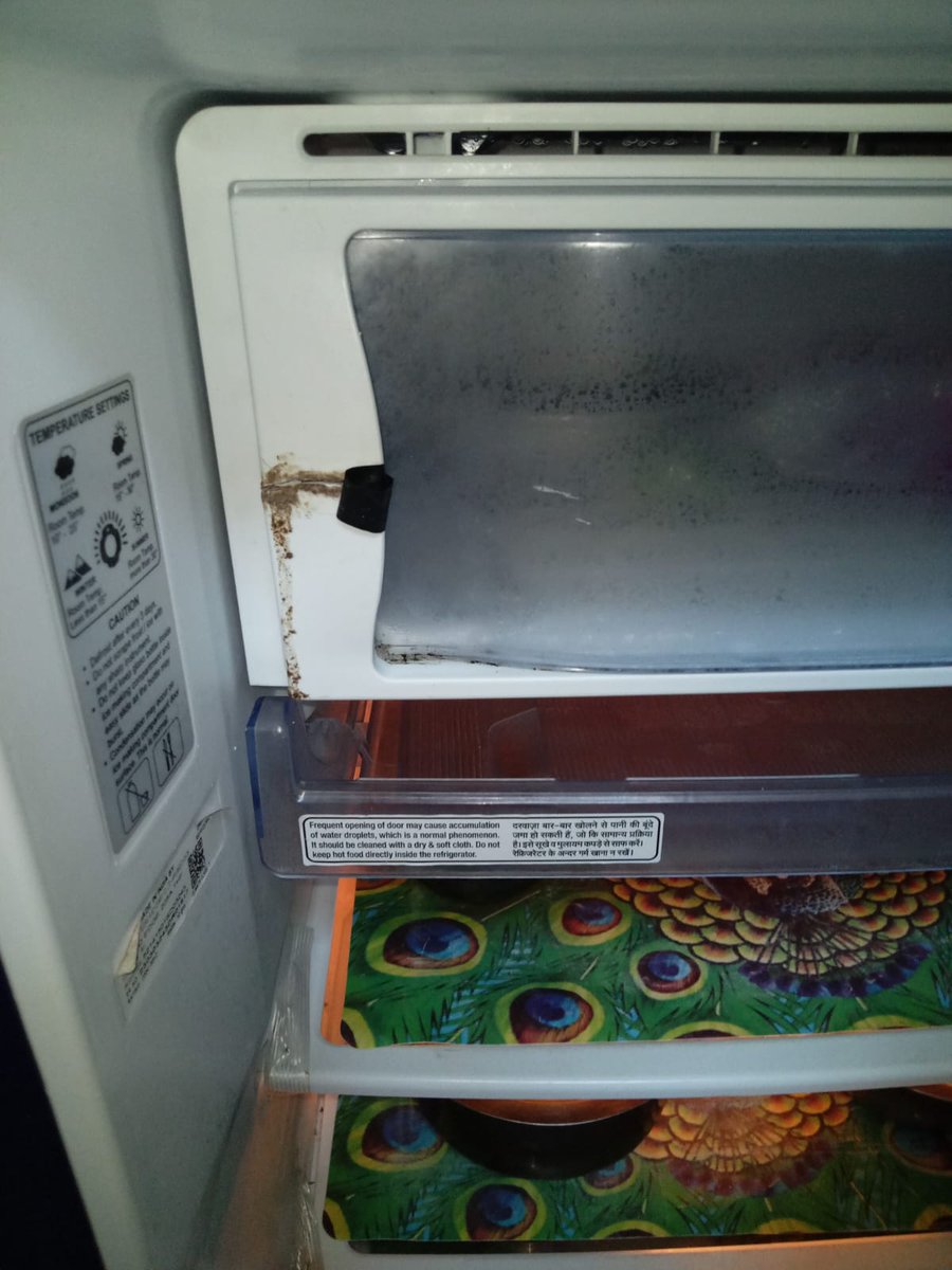 being_mahere's tweet photo. @GodrejAppliance  purchased a fridge &amp; washing machine on 18th April 2024. Within such a short time, the fridge door broke and the washing machine button got damaged. Complaints are still pending. No SRM visits are arranged. Shameful experience. Please respond and resolve. https://t.co/oPibC7YSce