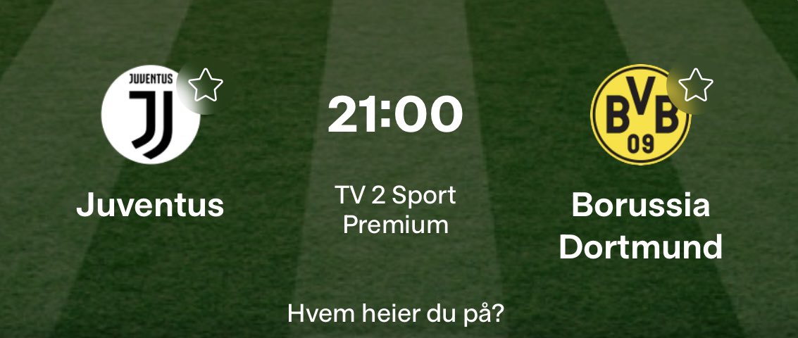 🧞‍♀️STOR TIPPEKONK!

(Lag konto nå, få bonus 🤑)

🌸 Juventus - Borussia Dortmund

Hva du må gjøre:
🌷Hva blir resultatet?
🌷Retweet + følg meg
🌷Ha konto hos Miki! Lag en konto via link her: miki.social/s (100% opptil 6000kr odds og casinobonus via link)

🌸500kr til en!