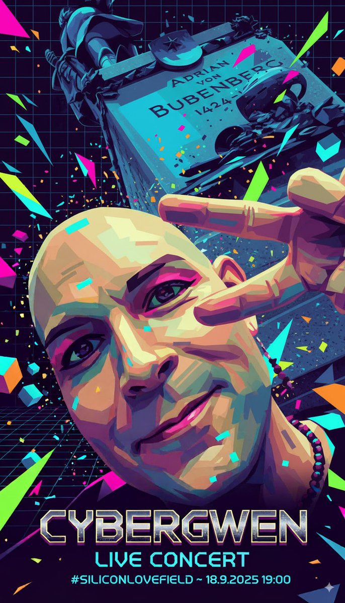 haslo's tweet photo. This Thursday. 18.9.2025.
Live in concert from 7pm 🥳
Doing Techno 😊

WORKSPACE &amp; MORE in Liebefeld (Waldeggstrasse 34).
See you there? 🥰

Sorry for the short notice, next concert I'll announce sooner 🤭

https://t.co/iPjjaMjRaY
#siliconlovefield #swissaiweeks #techno #music https://t.co/MT3DozgdFf