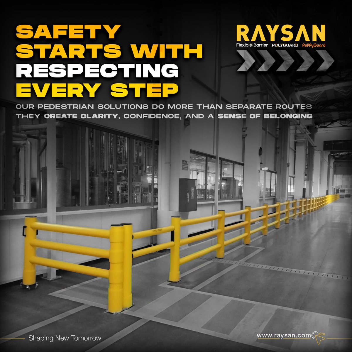 flexibarrier's tweet photo. Clear pedestrian segregation is not just about order, it’s about respect. Respect for the people who make the work happen, for their right to feel safe, and for the peace of mind that comes with knowing risks are reduced.

https://t.co/0cESh2pLle

#Raysan #FlexibleBarrier https://t.co/K9vrBCqhrU