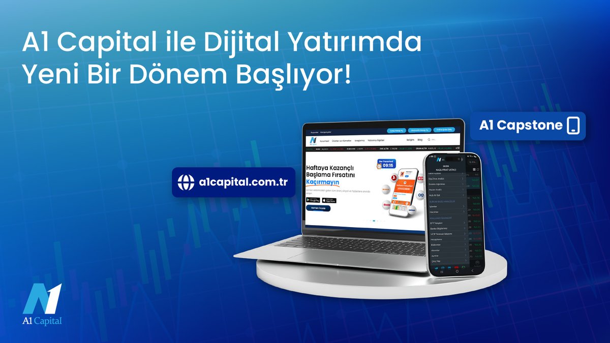 A1CapitalMenkul's tweet photo. 🚀Yenilenen internet sitemiz ve A1 Capstone mobil uygulamamızla dijital yatırımda yeni dönem başladı!

🔗https://t.co/UU0EwRkRyE
📝https://t.co/DI6aQjvXqL

#A1Capital #A1Capstone #DijitalDeneyim https://t.co/scKwGapJj7
