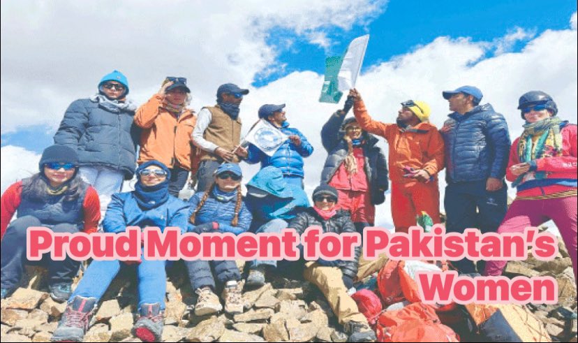 ZubairSheikhPSP's tweet image. Historic milestone! 🇵🇰 Women’s Expedition Team successfully summited Bari La Peak (5,400m). Incredible women from across Pakistan came together for this achievement. Huge congratulations to the team . #AlpineClub #Pakistan