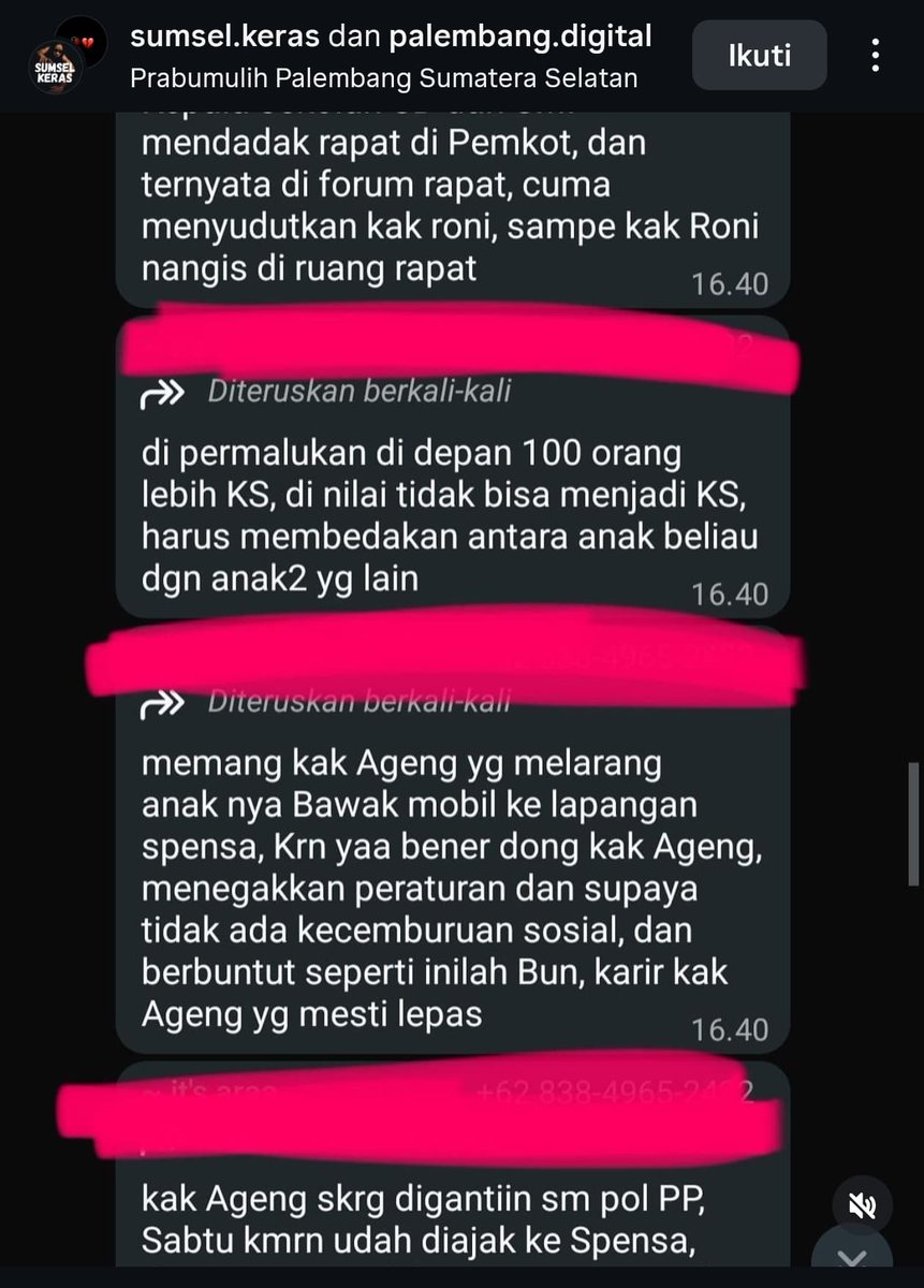 robbysunata's tweet photo. @OmbudsmanRI137 sebelum berkasus dengan kepala sekolah SMP, walikota ini juga berkasus dengan RS Bunda Prabumulih, perihal yang sama, minta diistimewakan, minta anaknya dilayani scr spesial oleh RS, minta anaknya dibolehkan bawa mobil ke SMP oleh kepsek. https://t.co/qhcUBuLxw1