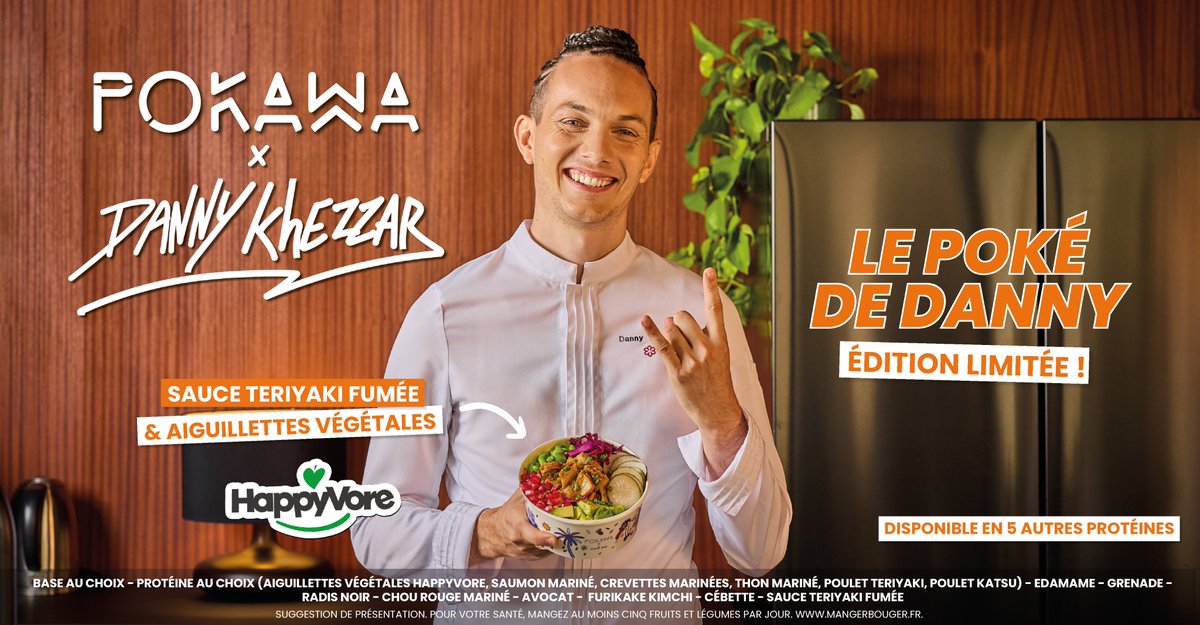 Pour la rentrée, Pokawa s’associe au chef étoilé et finaliste de Top Chef Danny Khezzar 👨🏼‍🍳. Régalez-vous avec le Poké de Danny inédit, frais et audacieux ! ✨
#pokawa #dannykhezzar #pokawadannykhezzar