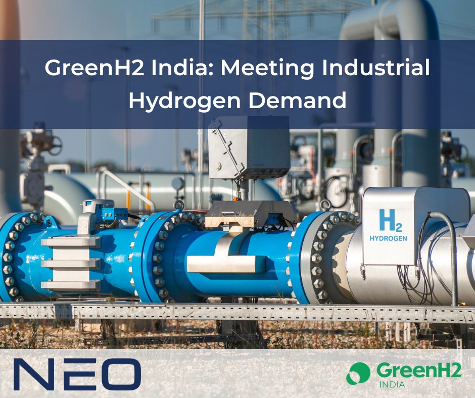 NewEnergyOpps's tweet photo. India’s National Green Hydrogen Mission is setting the stage for one of the world’s largest clean energy transformations — and industry is at the heart of it.

By 2030, India is targeting production of 5 million tonnes of green hydrogen per year, with a strong focus on industrial sectors such as refining, fertilisers, steel, and heavy transport. These industries currently depend heavily on fossil fuels, but hydrogen offers a direct path to deep decarbonisation.

The demand outlook is clear: India’s growing industrial base will drive a surge in clean hydrogen consumption, supported by policy incentives, pilot projects, and investments in domestic electrolyser manufacturing. Green hydrogen won’t just cut emissions — it will also reduce import dependence, boost competitiveness, and open export opportunities.

GreenH2 India is committed to enabling this transition, ensuring that industry can scale sustainably while delivering on the country’s 2030 climate and energy goals.

#GreenEnergy #HydrogenFuture #SolarPower #SolarEnergy #EnergyStorage #GreenHydrogen #CleanEnergy #SustainableEnergy #RenewableEnergy #HydrogenTechnology #ClimateAction #CleanTech #Innovation #ImpactInvesting #EcoInvesting #Capital #CapitalRaise