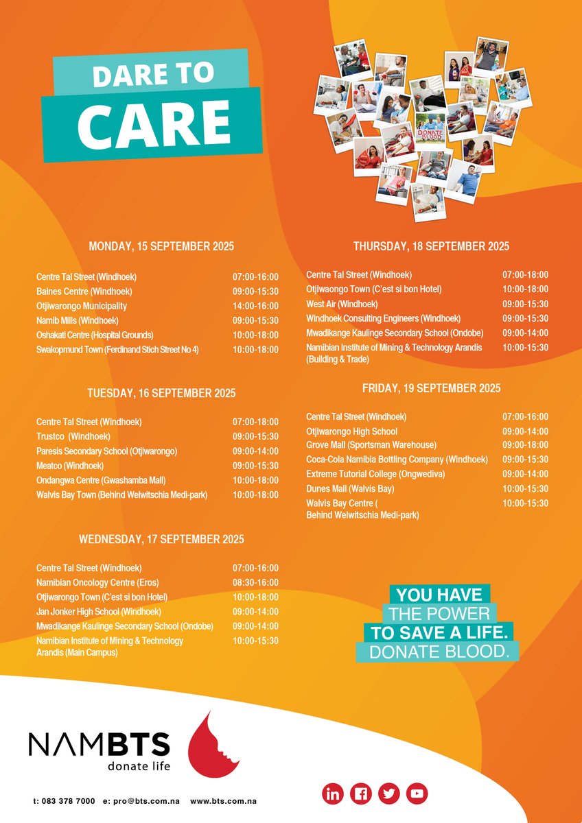 It’s more than just blood. It’s hope, healing and a second chance.”

Find a clinic near you this week and donate blood. 

#DareToCare #DareToShare