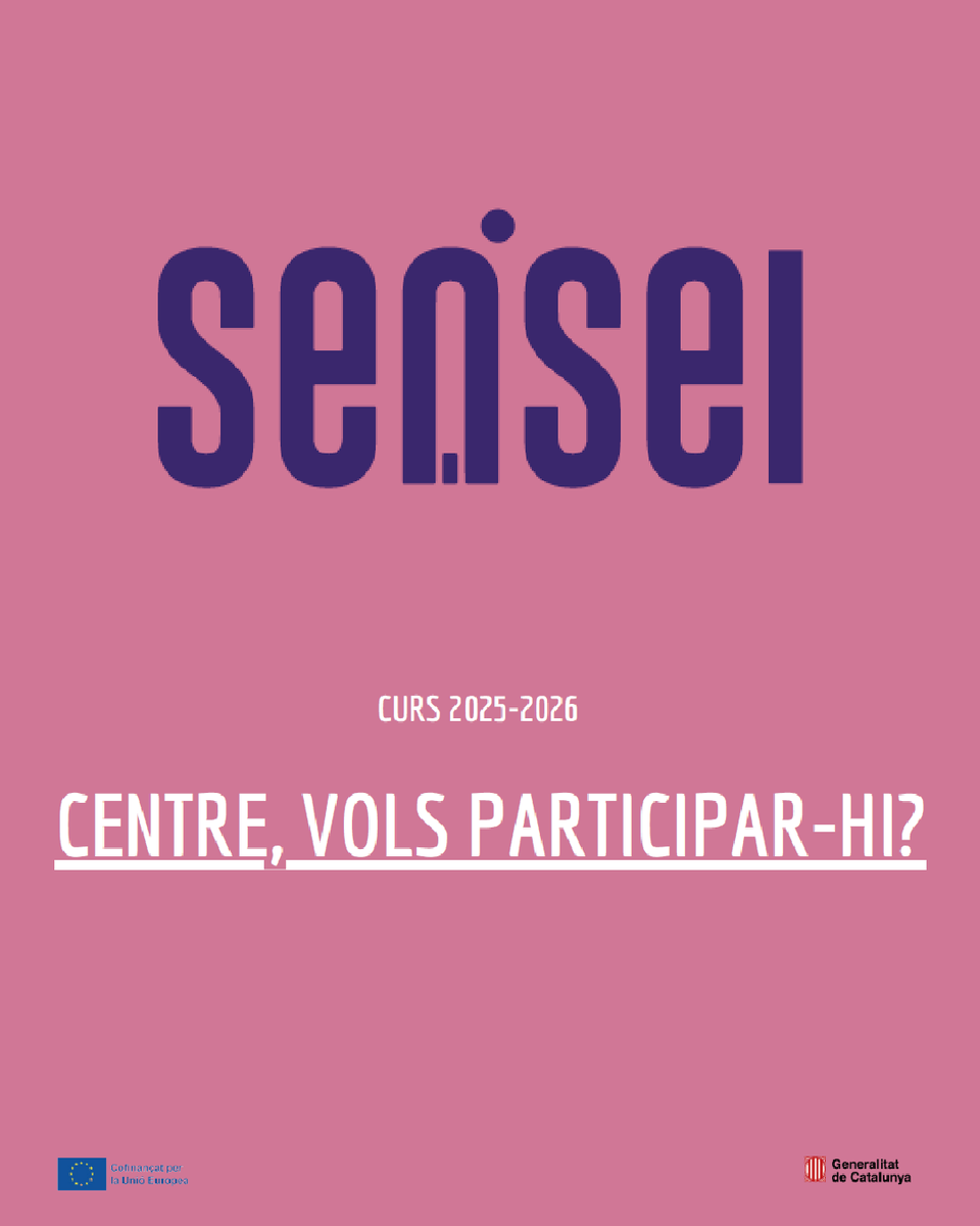 El Programa temporal de residència inicial docent en centres educatius, #Sensei, ha estat prorrogat per al curs escolar 2025-2026. 📢 Consulteu-ne aquí tots els detalls i ompliu el formulari per participar-hi.

🔗xtec.gencat.cat/ca/formacio/pr…

#FonsUEcat #AlsCentres