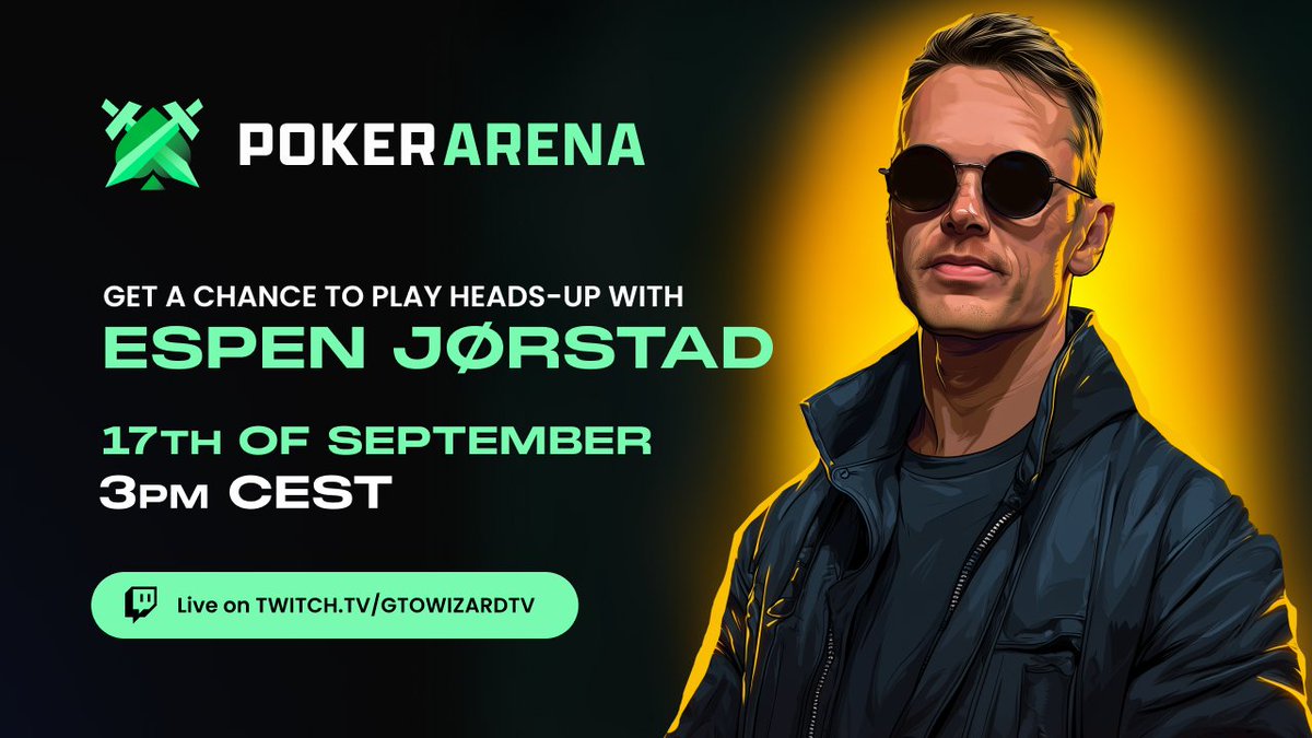 He’s conquered the WSOP Main. Now he’s climbing the PokerArena ladder.
This is just the first of Espen's streams this month, tune in LIVE on Twitch 🧙‍♂️
