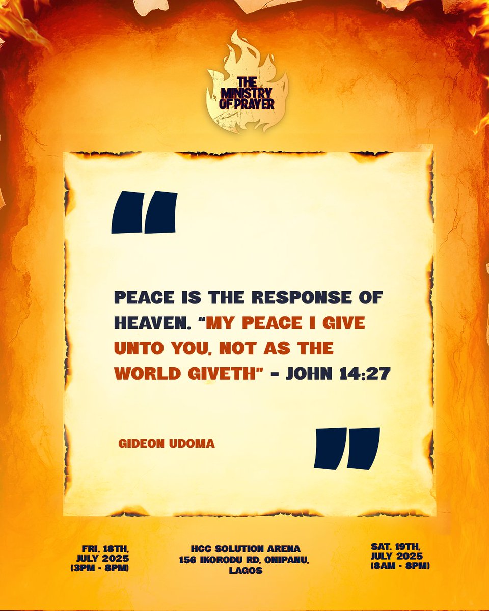 faithfirecon's tweet photo. Excerpts from Apostle Gideon Odoma's @gideonodoma Ministration (Day 2 - Evening Session)
#FFC2
#MinistryOfPrayer
#FaithFireConference https://t.co/ru5wIsxj1y