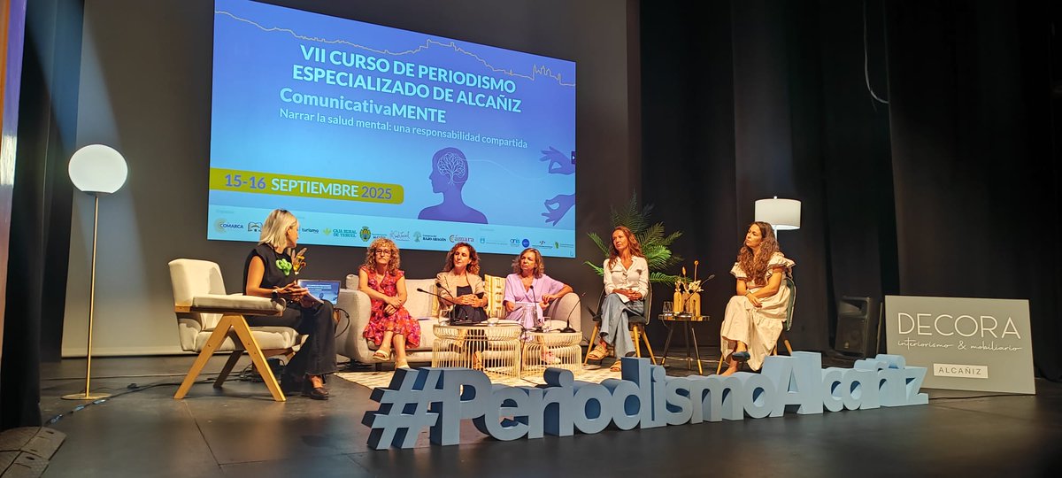 Mesa redonda: "Saber a quién preguntar. La especialización necesaria"
- Melania Bentué, <a href="/I3Aunizar/">I3A - UNIZAR</a> 
- Patricia Matey, <a href="/65ymuchomas/">65YMÁS</a> 
- Carmen Ruiz. Dircom de @viamedsalud 
- María Vidal, Hospital Clínico Zaragoza
- Laura Laliena,  <a href="/TIEComunicacion/">Take it easy!</a> 
- Raquel Fuertes, @cartv