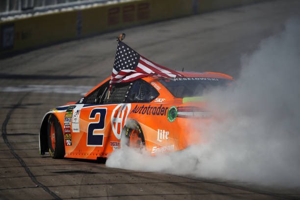 On this day in 2018, Brad Keselowski won at Las Vegas!