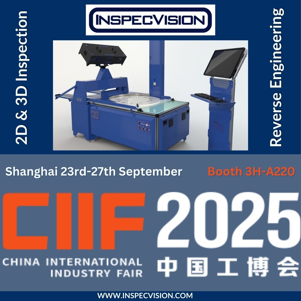 InspecVision's tweet image. Next week you can find us at CIIF - the China International Industry Fair in Shanghai!

Call by stand 3H-A220 for a chat and a live demo.  Fred and his team will be on hand with expert advice on our automated inspection systems.

Register  now at:zurl.co/mlL5M