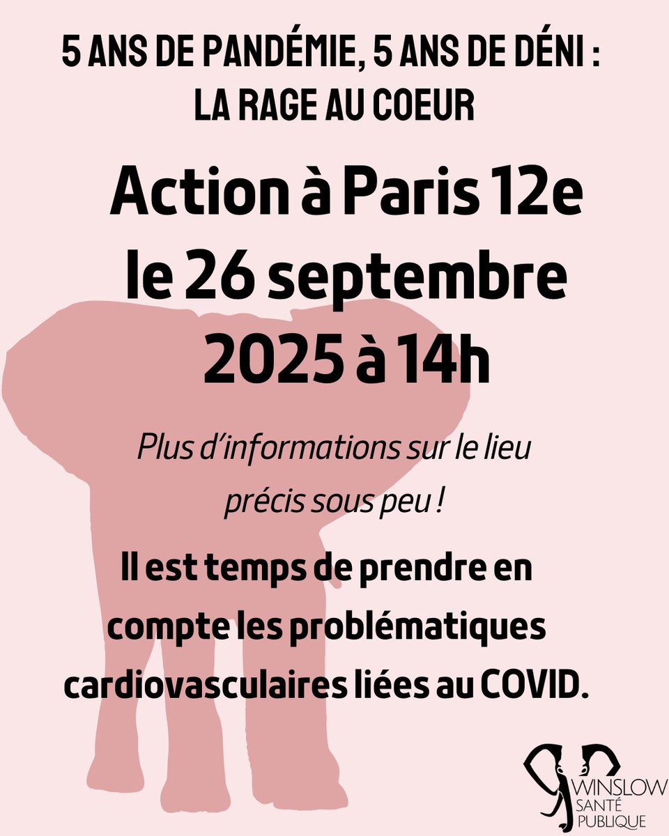 winslow_la's tweet photo. 📢 C'est la rentrée, et avec elle arrivent nos nouvelles actions ! 

Rendez-vous le 26/09 à Paris pour faire entendre nos voix et lutter ensemble contre les problématiques cardiovasculaires liées au COVID.

#Covid #CovidLong

Save the date! https://t.co/jrLLyZyzqd