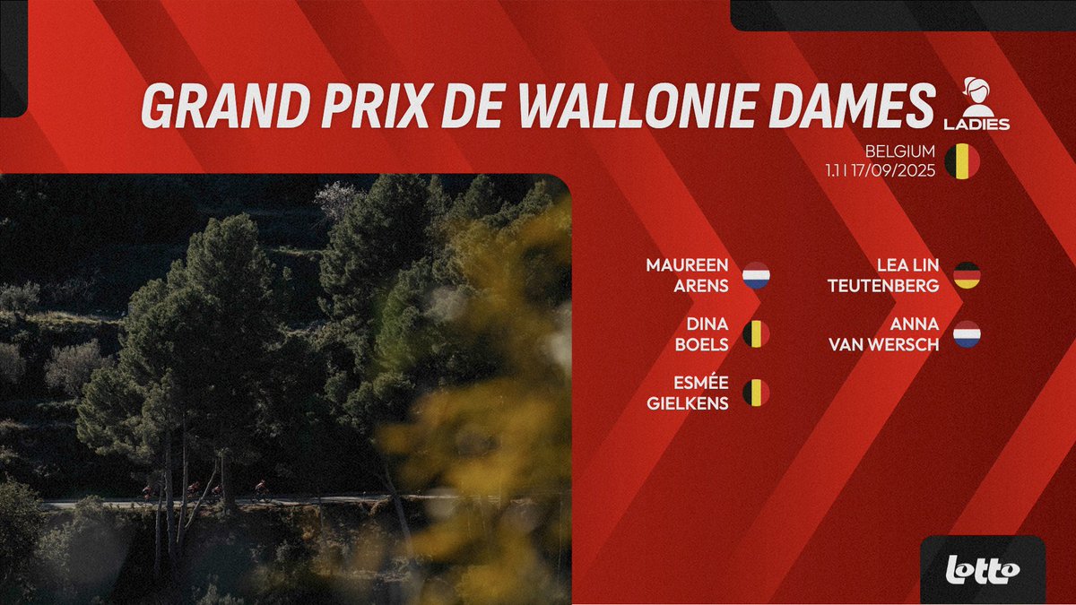 Lotto Cycling Team (@lottocycling_) on Twitter photo ๐ง๐ช #GPdeWallonie
Meet our two teams for Grand Prix de Wallonie tomorrow! ๐คฉ๐๐ผ ๐ง๐ช #GPdeWallonie
Meet our two teams for Grand Prix de Wallonie tomorrow! ๐คฉ๐๐ผ