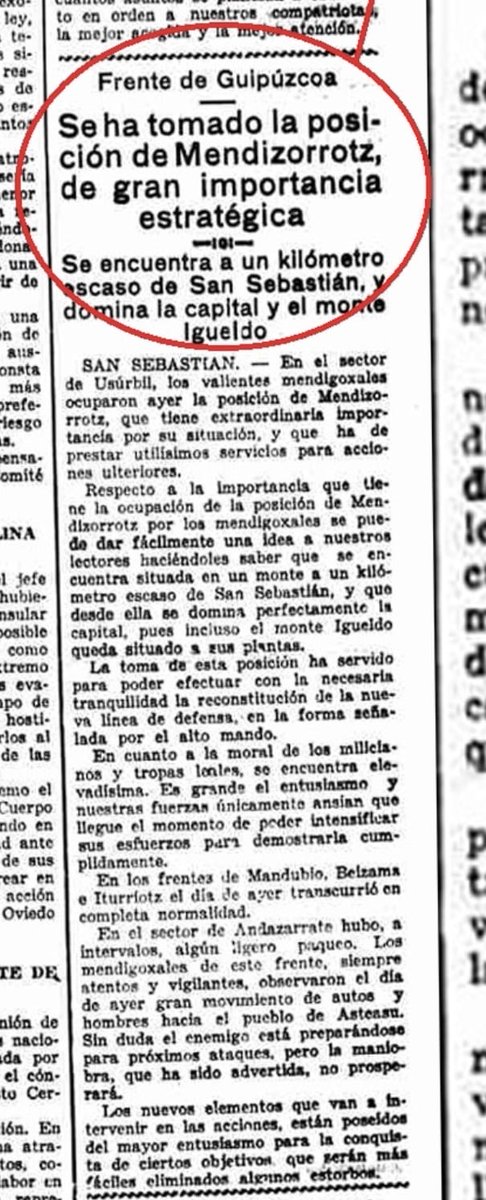 usurbil1936's tweet photo. Usurbilgo frontea erori. Lubakiak abandonatu, Mendizorrotz mendia galdu. Usurbilgo herria defentsarik gabe geratu zen. Golpistek aurrera egin zuten. Amets gaiztoa gainean zen... https://t.co/mnykCb8TMg