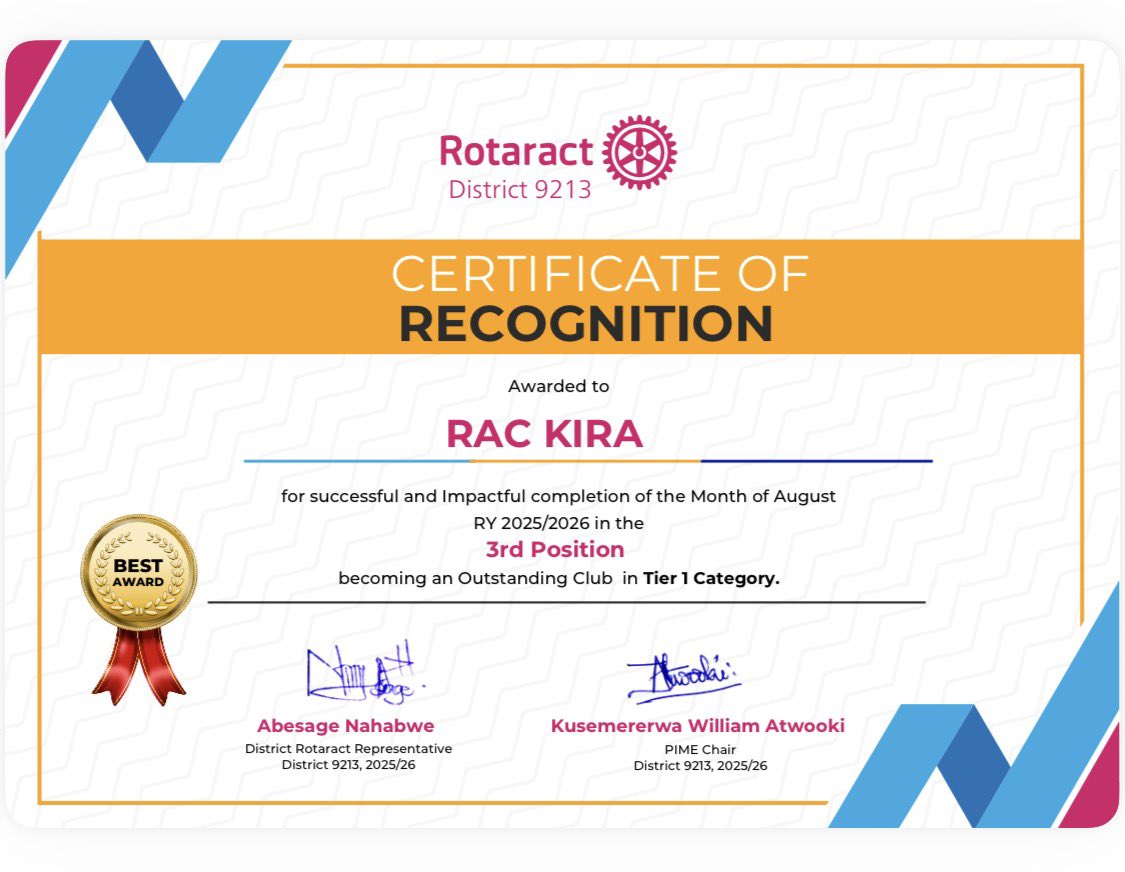 The Zebras emerged Third best club in Tier 1,we thank our district leadership for always supporting and directing us towards excellence 🎉

Congratulations to the Zebras 🎉