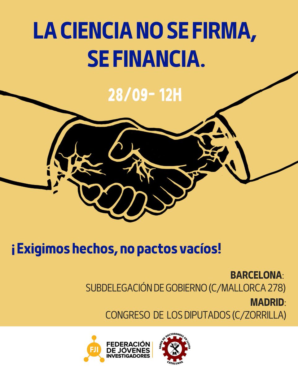 💩Todas tenemos una ruina burocrática (¡mínimo!)
👀Queremos saber tu despropósito burocrático favorito
¿Nos cuentas? Cóntasnos? Ens ho expliques?
<a href="/AgEInves/">Agencia Estatal de Investigación</a> <a href="/CrueUniversidad/">Crue Universidades</a> <a href="/CienciaGob/">Ministerio de Ciencia, Innovación y Universidades</a> <a href="/DianaMorantR/">Diana Morant</a> <a href="/CigudosaJuan/">Juan Cruz Cigudosa</a> las soluciones están en el #PactoXLaCiencia