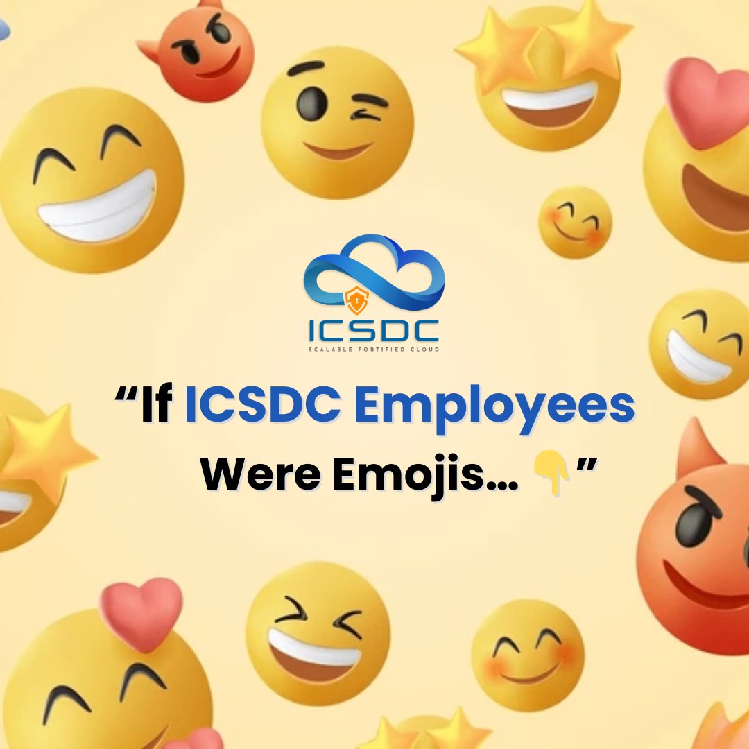 _icsdc's tweet image. 😂💡 From problem-solvers to fun-lovers, here’s how ICSDC would look in emojis!

#EmojiFun #EmojiStyle #OfficeMasti #ICSDCTeam #ICSDC #IndianCloudServices