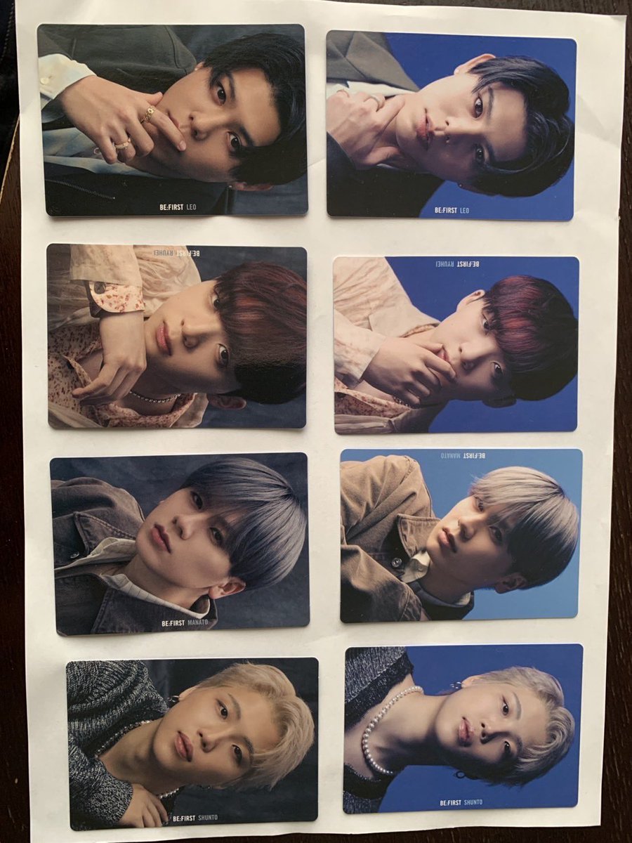 BEFIRST 空 トレカ 交換

トレカ
譲▶︎リュウヘイ、レオ、シュント、マナト

求▶︎ジュノン、ソウタ>>リョウキ
同異種可です。

郵送orBMSG２日目フェスでの交換可
お声がけお待ちしております⭕️

 #BEFIRST交換