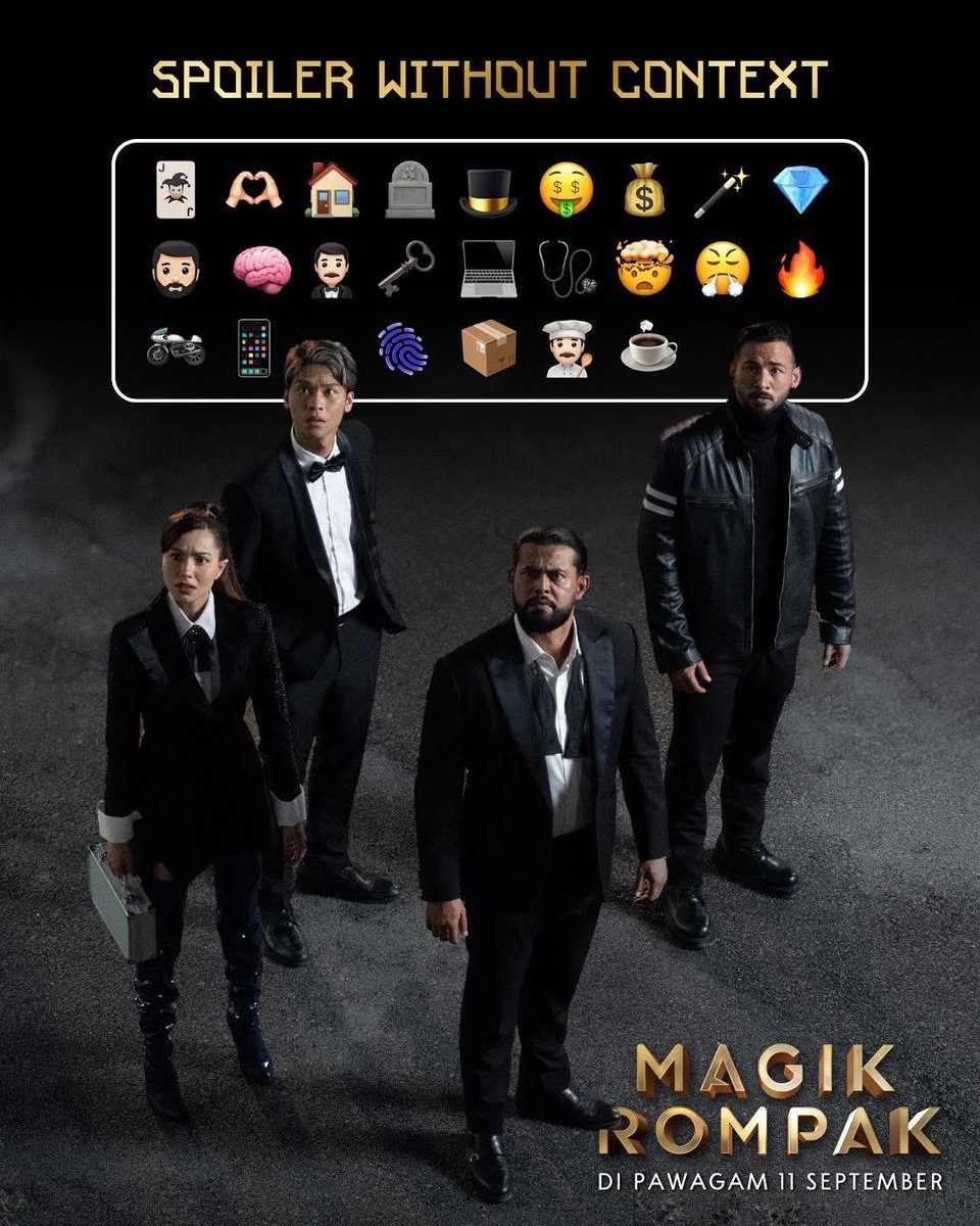GSCinemas's tweet photo. Nah Min lanje spoiler sikit untuk filem Magik Rompak. Kalau nak tahu banyak lagi, jom ramai-ramai beli tiket dan layan di pawagam GSC hari ini! 🔥

#MagikRompak #GSCMovies #ZulAriffin #SharnaazAhmad #AmeliaHenderson #NadhirNasar #Act2Pictures #AstroShaw https://t.co/LHXAWAhwb4
