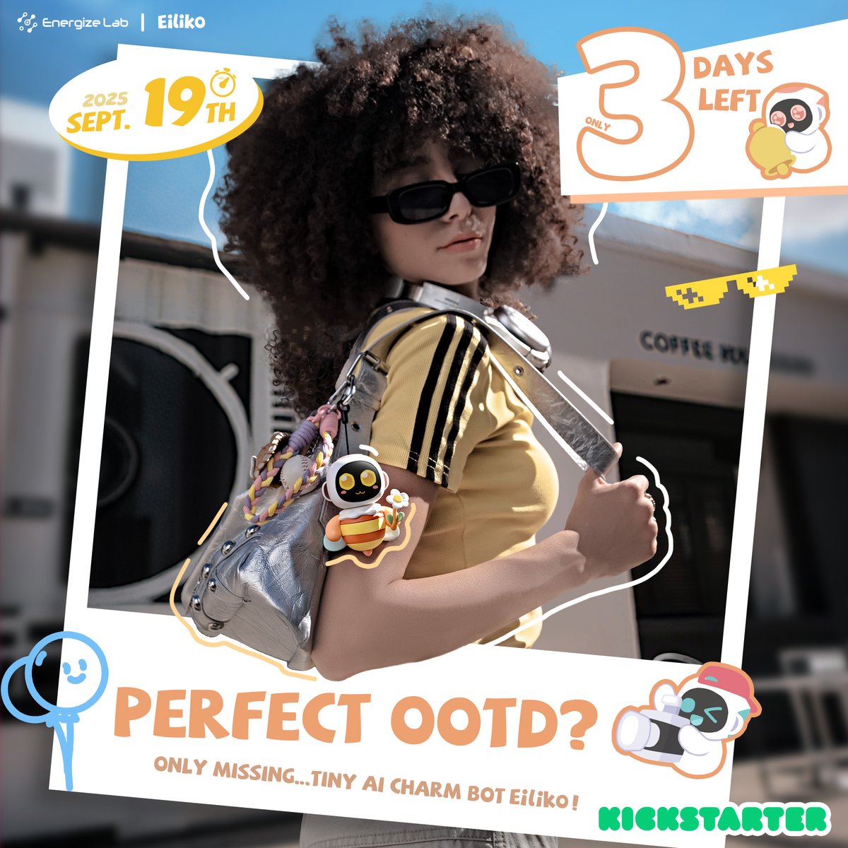 EnergizeLab's tweet image. ⏳Only 3 days left in #Eiliko Kickstarter journey
From Dracula Eiliko lighting up your Halloween fit, to Hawaii Eiliko matching your beach vibes, to Baby Eiliko peeking from your tote...Eiliko is your OOTD&apos;s plus one. Don’t miss the early-bird reward.👇
store.energizelab.com/pages/eiliko-k…