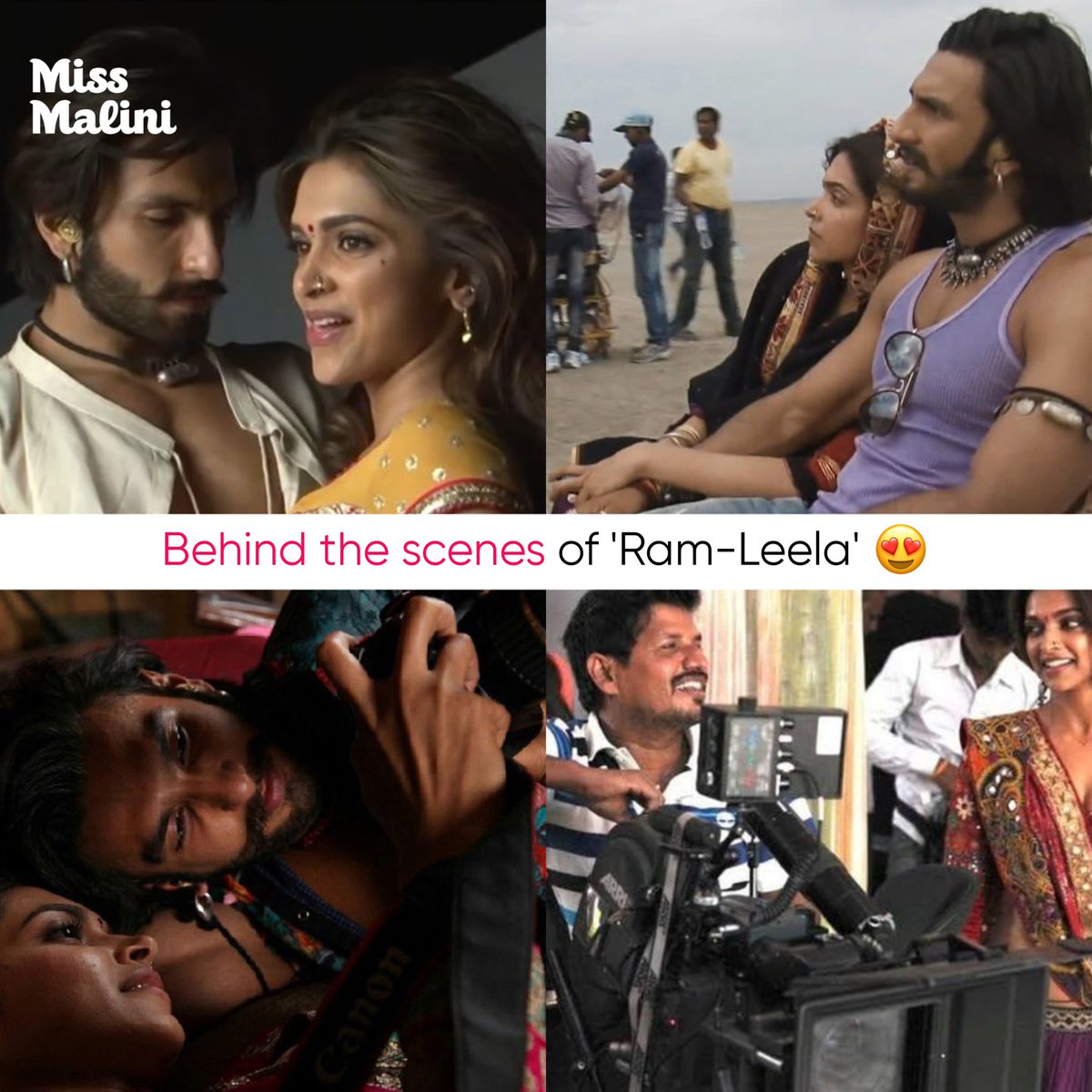 MissMalini's tweet image. Ram & Leela werenโt just on-screen fire, their behind-the-scenes vibe was pure magic too ๐ฅ๐ฅโจ
#missmalini #DeepikaPadukone #RanveerSingh #RamLeela #BTSLove