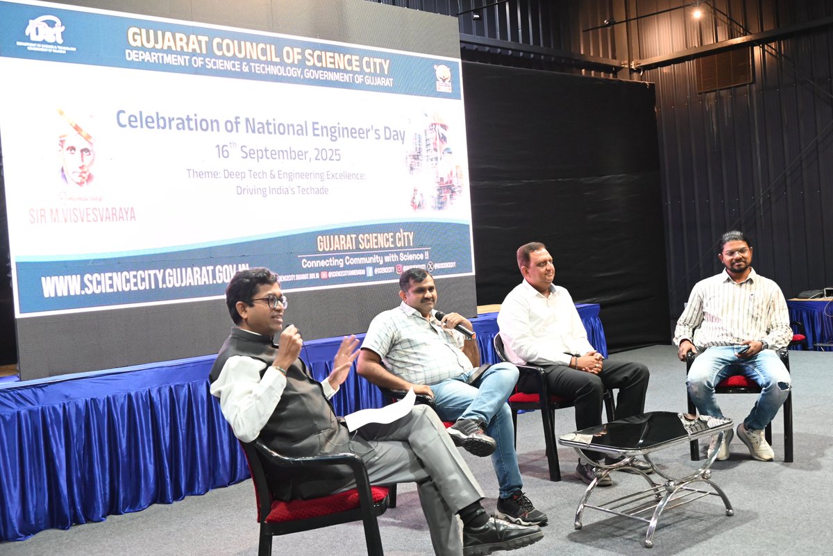 GujScienceCity's tweet image. What an inspiring celebration of #NationalEngineersDay at Science City!
We had an amazing time honoring the creativity, dedication, and hard work of engineers who shape our world.
Thank you to all the visitors, students, and engineering enthusiasts who joined us in celebrating