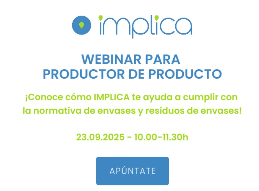 industriambient's tweet photo. Conoce cómo #IMPLICA te ayuda a cumplir con la normativa de #envases y #residuos de envases el próximo martes 23 de septiembre de 10h a 11:30h.
¡No te pierdas este interesante #webinar!
Apúntate gratis
https://t.co/ySbQzMHask https://t.co/tsseZTKEaE
