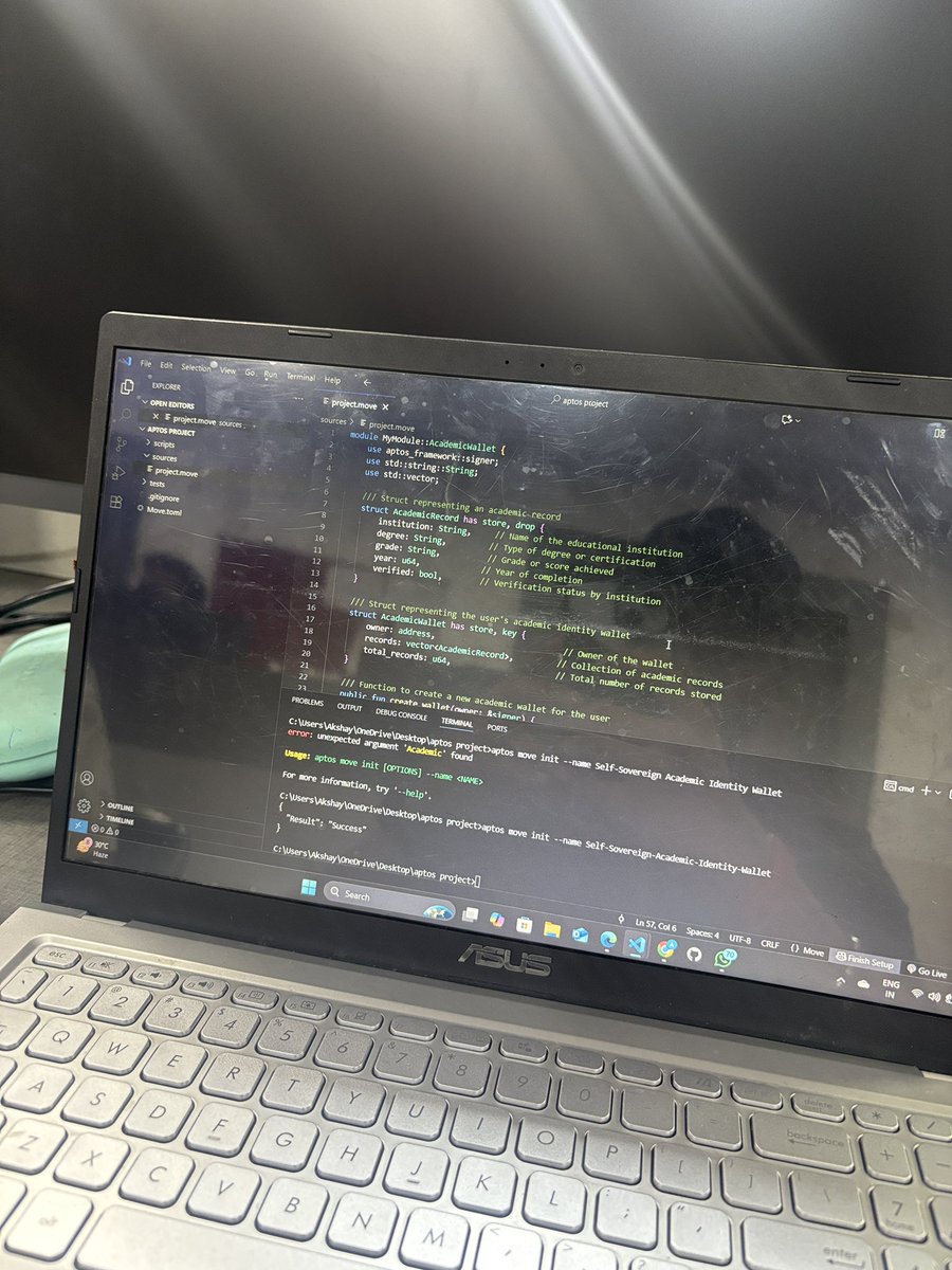 akshay7985's tweet image. ✨ Day 1 questions ❓ turned into Day 2 solutions ✅ → #BuildOnAptos wasn’t just an event, it was a launchpad 🚀
2 days. Endless possibilities.

Thanks @riseinweb3 @TechSoc_ @Aptos @aptos_ind @akashbtwts @priyanshur66 @thebhupii @neutr0n420 @adityasinha_15 🎉

#Web3Builders