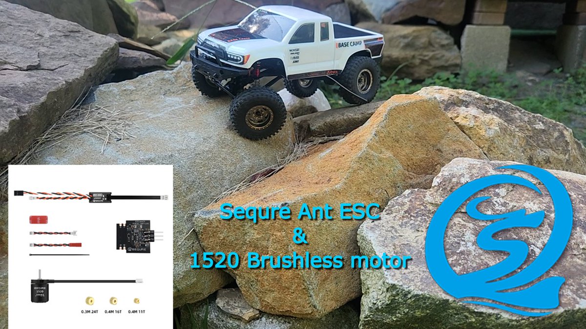 RCCarGarage1's tweet photo. New Video out now of the SEQURE Ant ESC and 1520 Brushless motor review and Test on the SCX24 Bas... https://t.co/X1ZQQfcJxZ via @YouTube https://t.co/EkRJcDdR3Y