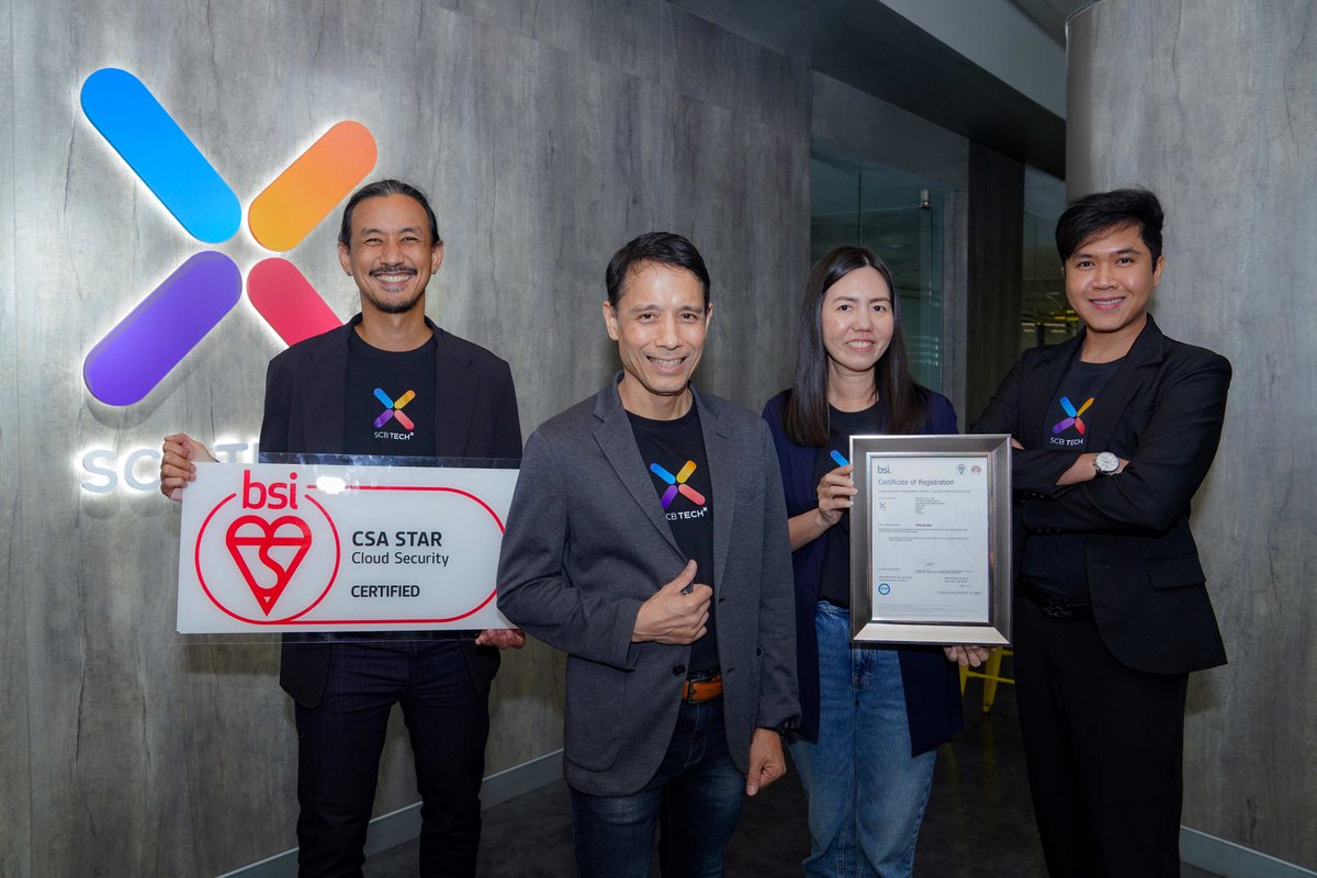 SuccessChTv's tweet image. SCB TechX คว้าใบรับรอง CSA STAR v4.0 ระดับ 2 ตอกย้ำความเป็นผู้นำด้านความปลอดภัยคลาวด์ พร้อมขับเคลื่อนระบบการเงินไทยสู่อนาคตดิจิทัล 

successchannel.co/post_news?post… 

#SCBTechX
#CSASTARv40ระดับ2
#ความปลอดภัยคลาวด์