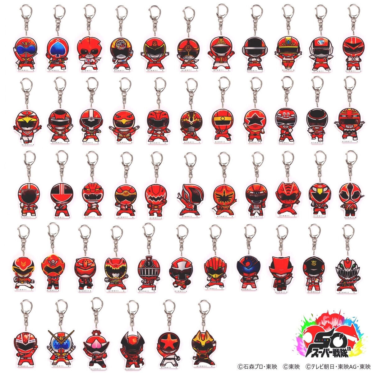 BANDAIFN's tweet image. 『#ナンバーワン戦隊ゴジュウジャー』
ご要望の多かったアイテムが再登場！

センタイリング ゴレンジャー付属ヒーロー柄Tシャツ
p-bandai.jp/item/item-1000…

歴代レッド デフォルメ アクリルチャーム
p-bandai.jp/item/item-1000…

#nitiasa #スーパー戦隊