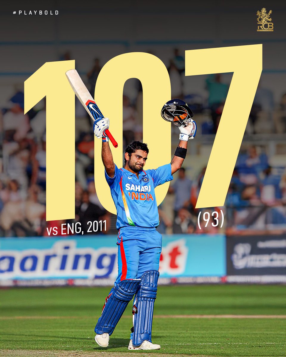 RCBTweets's tweet photo. One bidding farewell, another announcing his arrival in 🏴󠁧󠁢󠁥󠁮󠁧󠁿

#OnThisDay in 2011, Rahul Dravid played his final ODI, and Virat scored his first ton on English soil 👑

#PlayBold #ನಮ್ಮRCB https://t.co/jVVXh13QYL