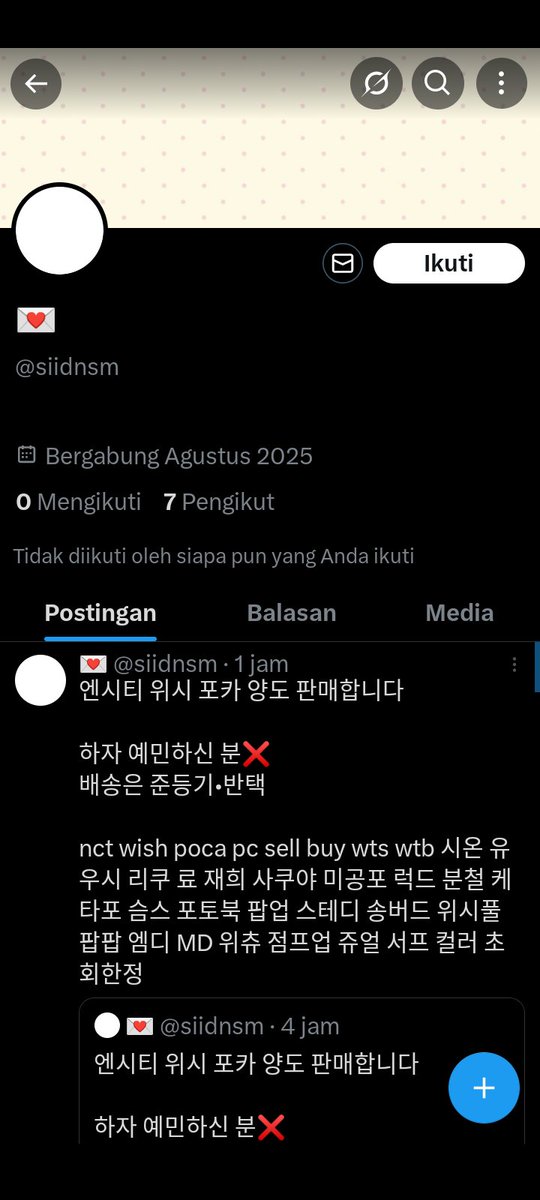sunflaurr's tweet photo. ‼️KOREAN SCAMMER‼️
@siidnsm @dhcosk
케이뱅크 100230965070
메시지에 답장하지 않고 제시간에 물건을 보내지 않으니 그와 거래하지 마세요.

엔시티 위시 포카 nct wish
@KoreanScammer__ @koreanScamer_RT  @korean_scammer_ https://t.co/rFdsnm84Eq