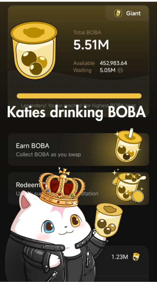 etg_cat's tweet photo. 👑 5.51M BOBA sitting at the very top 🧋🔥
Legendary level unlocked, Giant cup full 🍵✨
Swap on Viction via Coin98 Wallet → BOBA just keeps pouring in 🚀
Who can catch up? 😏
@coin98_wallet @Cypheus_fam 👀
#Coin98 #Viction #SwapX #BOBA #iPhone17Hunt #VictionVanguard https://t.co/jT9eX450oM