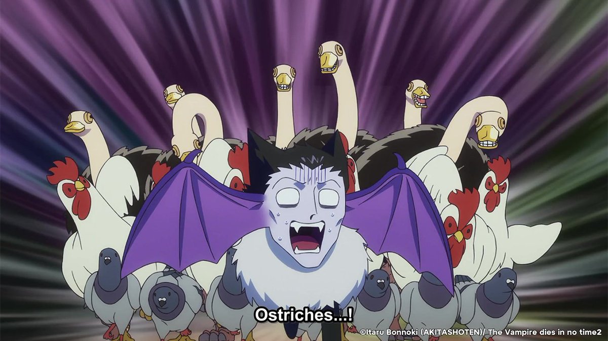 Crunchyroll's tweet photo. It’s their season 🧛 (via The Vampire Dies in No Time Season 2) https://t.co/WZfQ4sElaQ