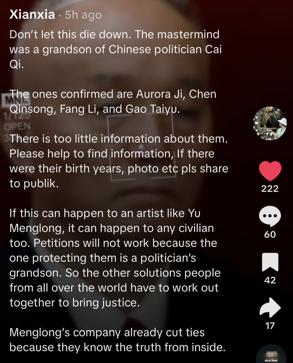 sooyoung_c80054's tweet image. Seems like lots of important people are involved in this case, no wonder it's so easy for them to manipulate the media, police, and everything.
Hope the truth will prevail and the evil get punished 

©️ ctto

#YuMenglong #JusticeforYuMenglong #YuMenglong于朦胧