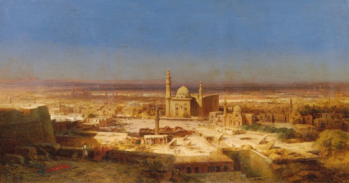 cartographer_s's tweet image. View of Cairo - Bernhard Fiedler, 1854