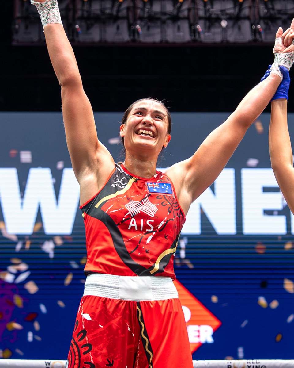 CommGamesAUS's tweet image. 🥊💥 HISTORY MADE! Tash Flint is Australia’s FIRST EVER world boxing champion, taking GOLD 🥇 in Liverpool with a dominant win over England’s Emily Asquith 🇦🇺✨ 

@BoxingAUS #CommGamesAUS #WeAreUnstoppable