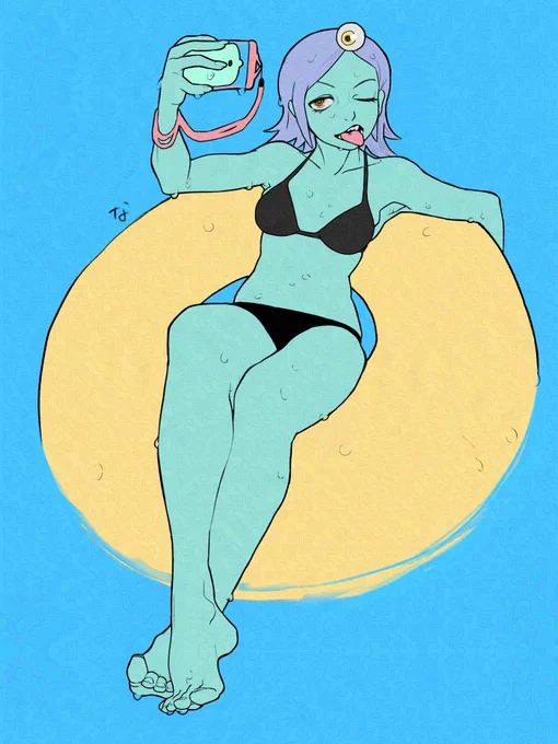 アイビスペイント整理中 昔の絵、いいなこれ 足先がいい