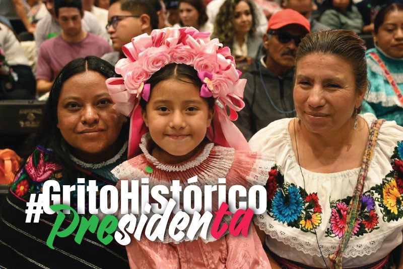 brendiSFou's tweet photo. La independencia se gritó una vez, hoy se grita igualdad con fuerza. #GritoHistoricoPresidenta https://t.co/YrXvVmx0ps