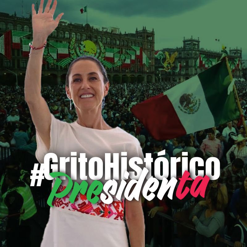 brendiSFou's tweet photo. El 15 de septiembre nunca volverá a ser igual. #GritoHistoricoPresidenta https://t.co/W0bF2CV9uZ