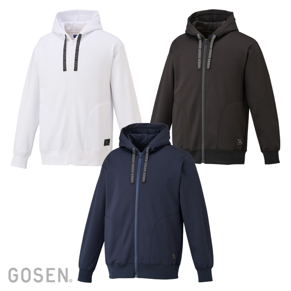 GOSEN ゴーセン テニスウェア ユニセックス 裏起毛ストレッチジップ