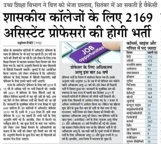 #CGPSCAssistantProfessorDemand 
#2169post
 <a href="/tankramvermabjp/">Tank Ram Verma</a> 
<a href="/GovernorCG/">Governor Chhattisgarh</a> 
<a href="/DainikBhaskar/">Dainik Bhaskar</a>