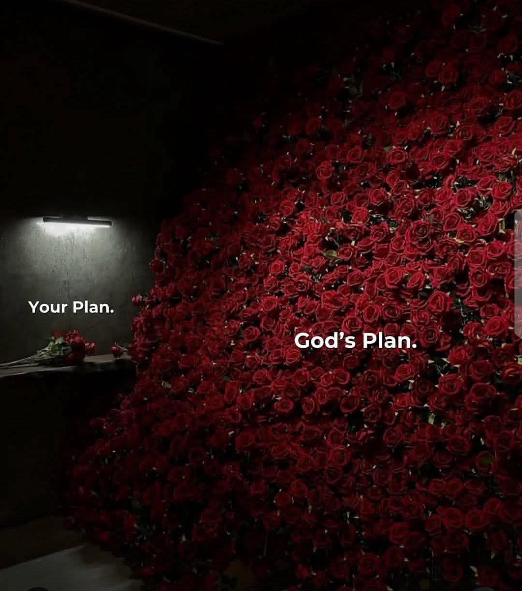 God's plans always better. 💪