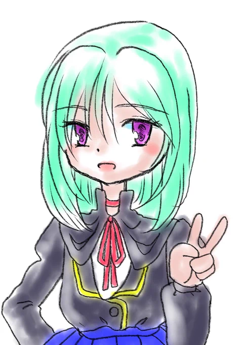 今日のお昼のお絵描き